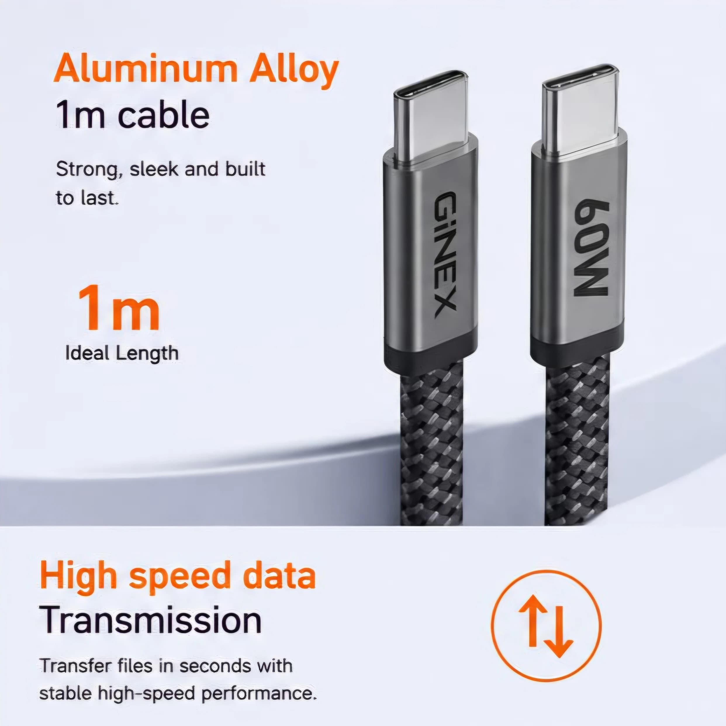 GX-27CC Type-C to Type-C Charging Cable